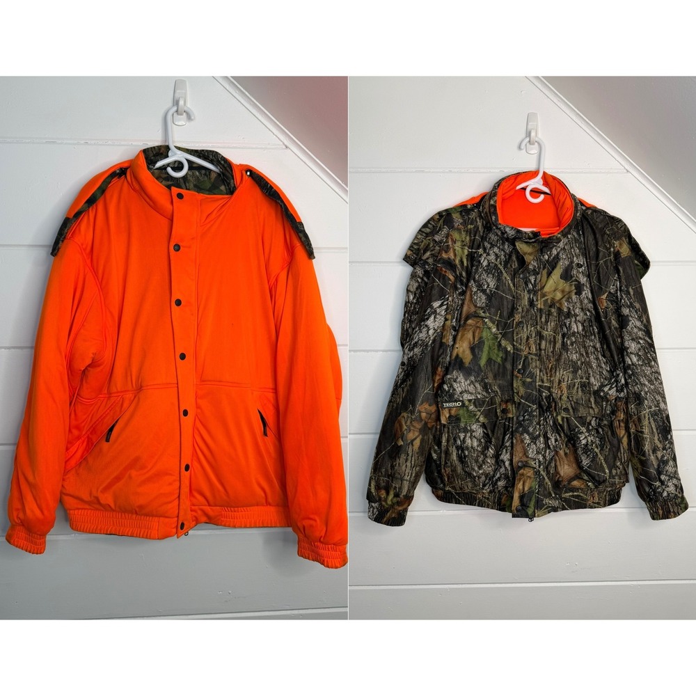 Guide Series XL TecH20 Mossy Oak Break Up Camo Blaze Orange Reversible Jacket